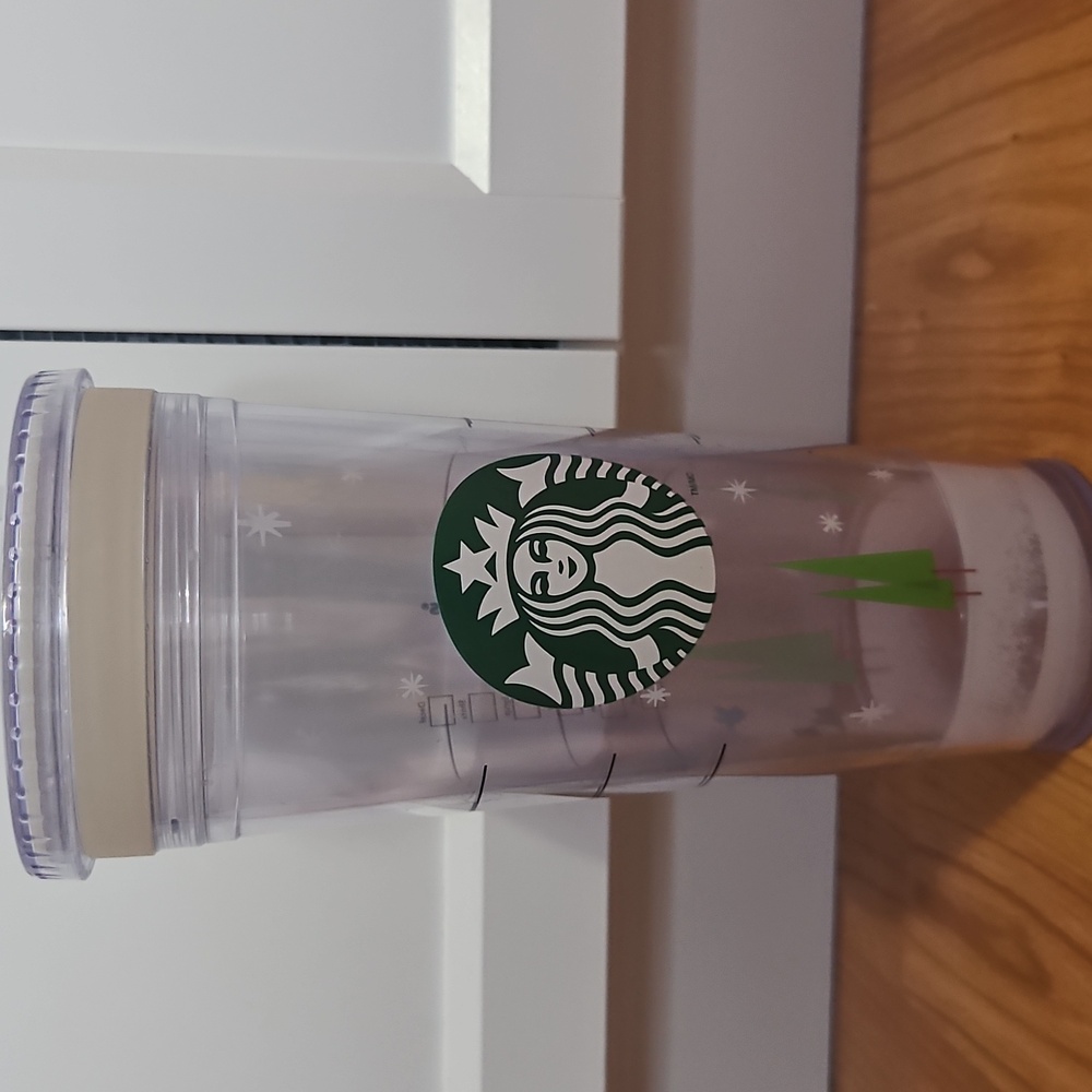 Starbucks Frosted Tumbler with Green Logo
